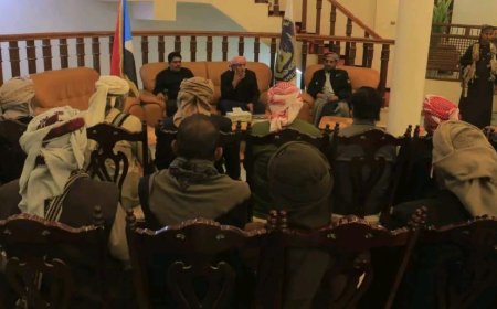 الكثيري يلتقي وجهاء وأعيان مديرية رخية