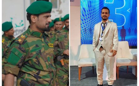 المقدم البرهمي يهنئ الدكتور عبدالله اليهري بمناسبة نيله البورد المصري في الأمراض الصدرية