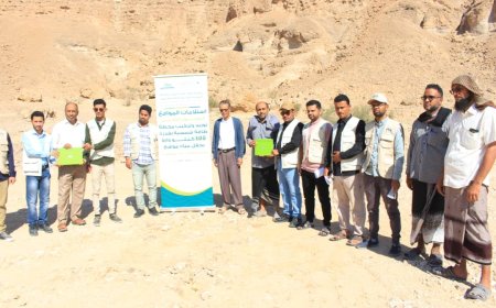 تسليم موقع مشروع توريد وتركيب محطة طاقة شمسية لحقل موشح بشبام