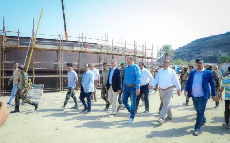 لملس يناقش أوضاع المياه والصرف الصحي ويطّلع على سير العمل في المشروع الاستراتيجي لخزان الضخ