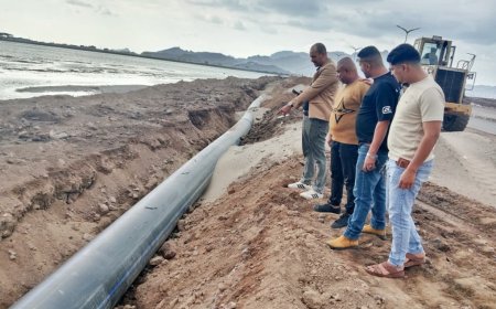 باخبيرة يشدد على الالتزام بالمواصفات الفنية في مشروع إعادة تأهيل أجزاء من الخط البحري