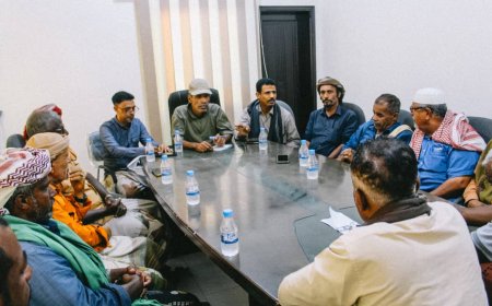 مدير أمن بروم ميفع يترأس إجتماعا باللجان المجتمعية وعقال الحارات بالمديرية لمناقشة الوضع الأمني