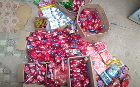 مكتب اشغال خنفر يقوم بحملة تفتيش لبعض المواد الإستهلاكية المنتهية صلاحيتها بسوق جعار