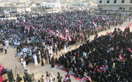 مليونية المهرة تجدد دعمها للقوات المسلحة الجنوبية وتطالب بإعلان دولة الجنوب العربي