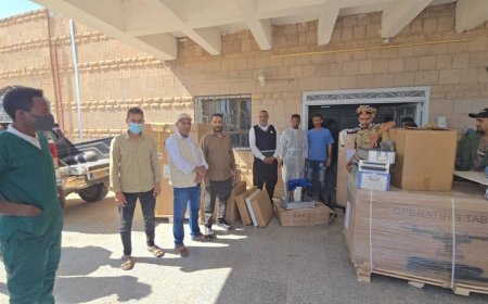 السلطة المحلية بالضالع تقدم دعمًا لمستشفى المركزي العام