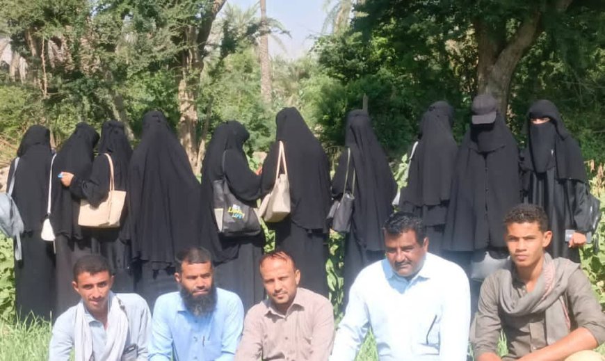 بمناسبة العيد الوطني كلية طور الباحة الجامعية جامعة لحج تنظم  زيارة علمية إلى منطقة العربدي الزراعية