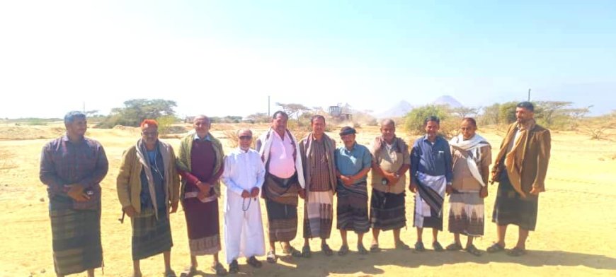 مدير عام مديرية لودر يشهد أعمال تسوية موقع مشروع الطاقة الشمسية