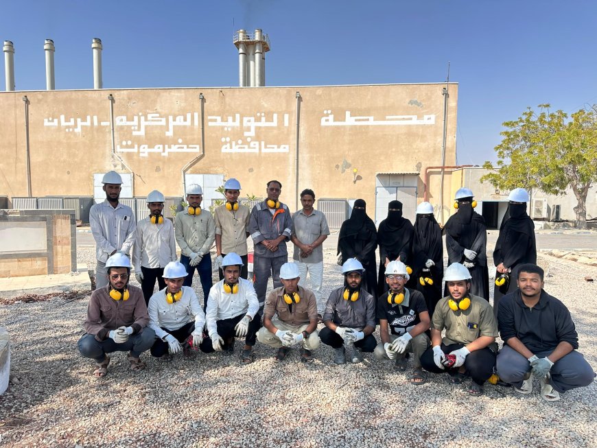 التدريب الميداني والعملي الثاني لدورة التحكم PLC بمحطة الريان المركزية بمحافظة حضرموت