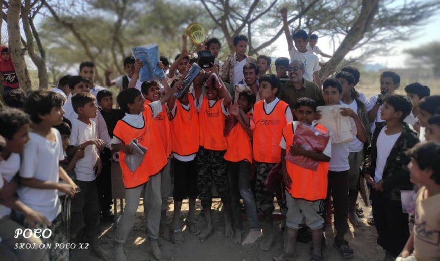 فريق النصر يتوج بطلاً لكأس الشهيد سعيد الصالحي في دوري مدرسة مران بمودية