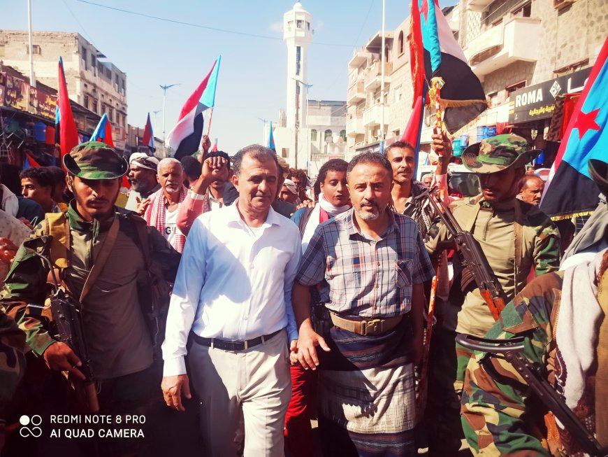 مدينة زنجبار تشهد تظاهرة حاشدة مؤيدة لتطهير صحراء ووادي حضرموت