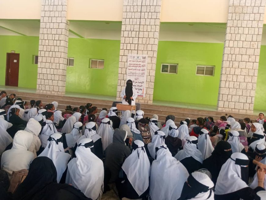 مؤسسة وادي دوعن للتنمية تنفذ حملة توعوية عن الأمراض المزمنة في في ثانويات دوعن