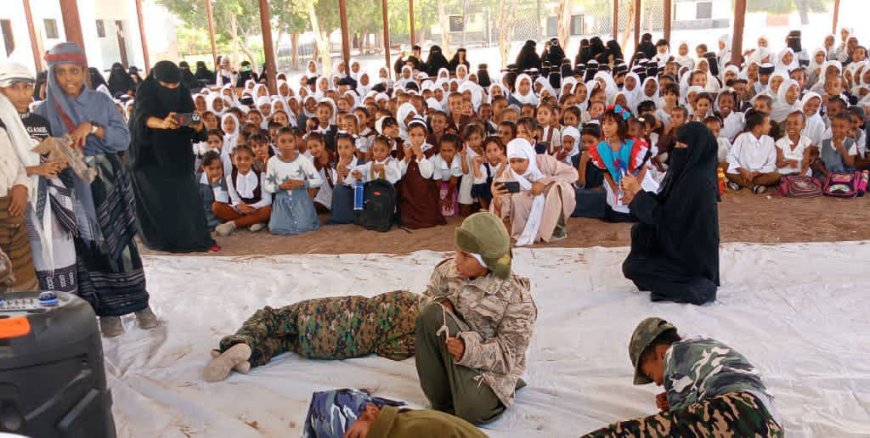 مدرسة الميثاق للبنات تحتفي بالذكرى الـ 58 للاستقلال الوطني بعروض فنية ومسرحية بأبين