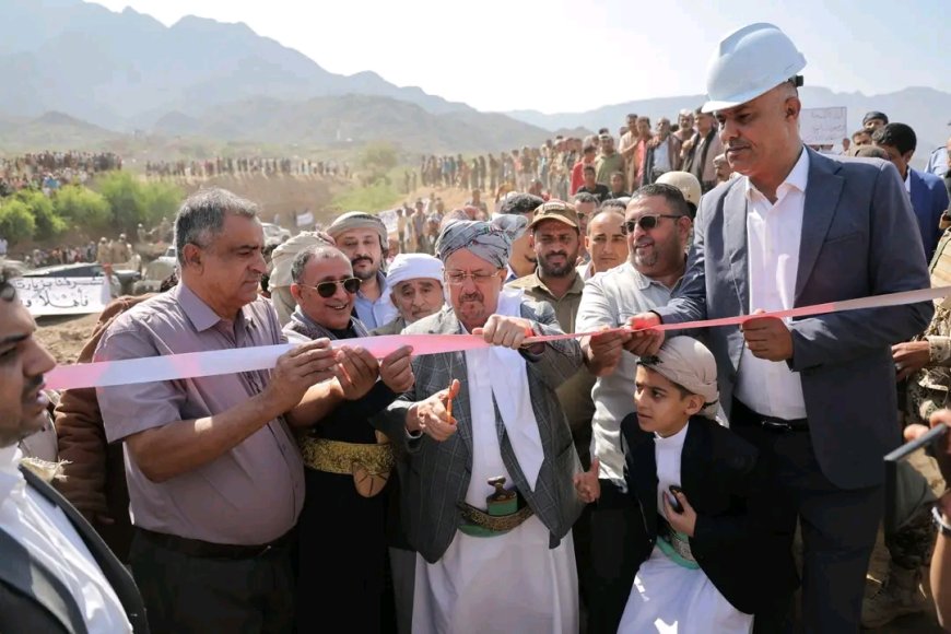 رئيس مجلس النواب يفتتح مشروعين للمياه في المعافر