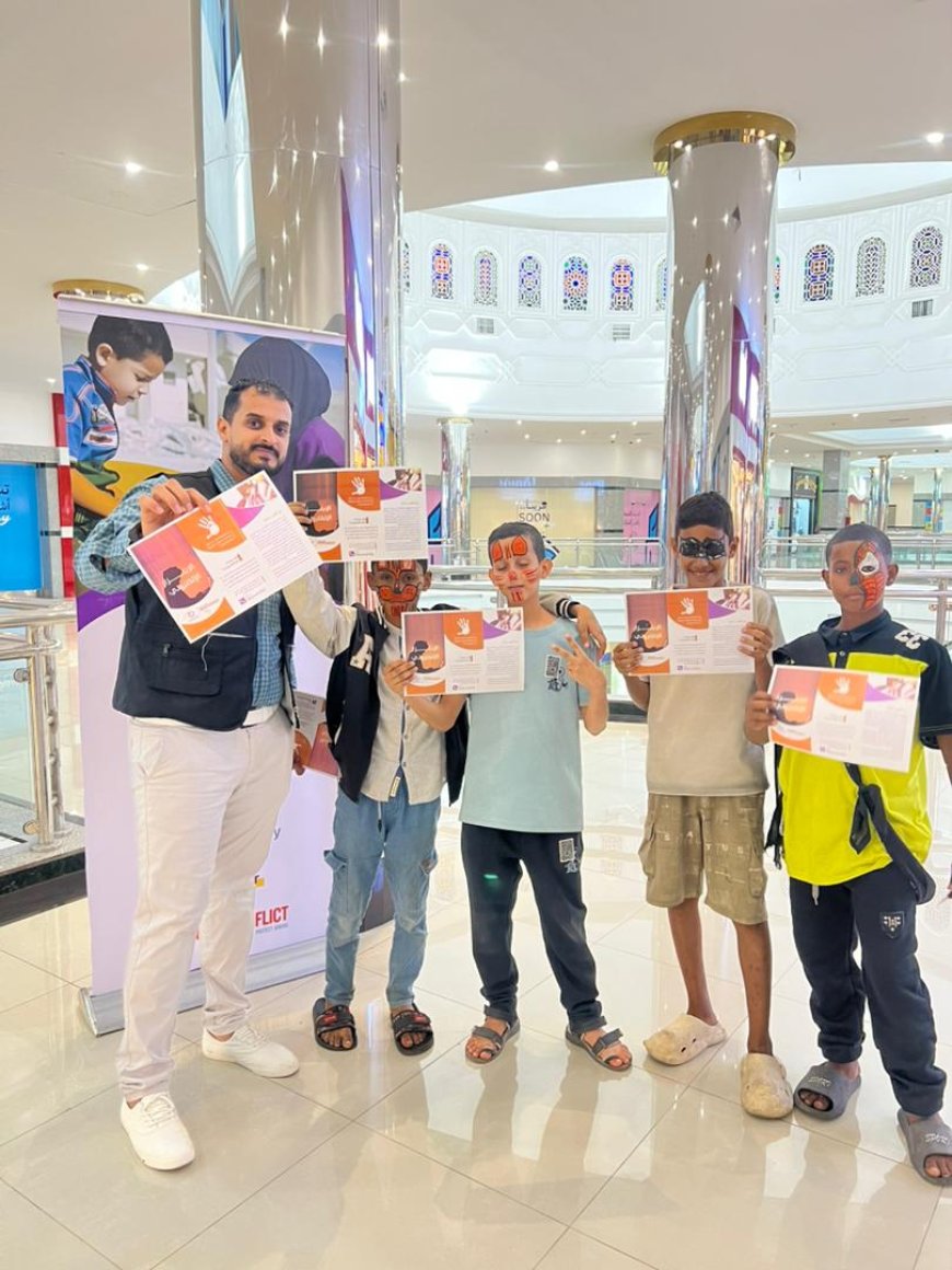 ضمن فعاليات الـ16 يوم لمناهضة العنف ضد المرأة.. مؤسسة لنا للتنمية تنفّذ حملة توعوية ومعرض رسم بعدن مول