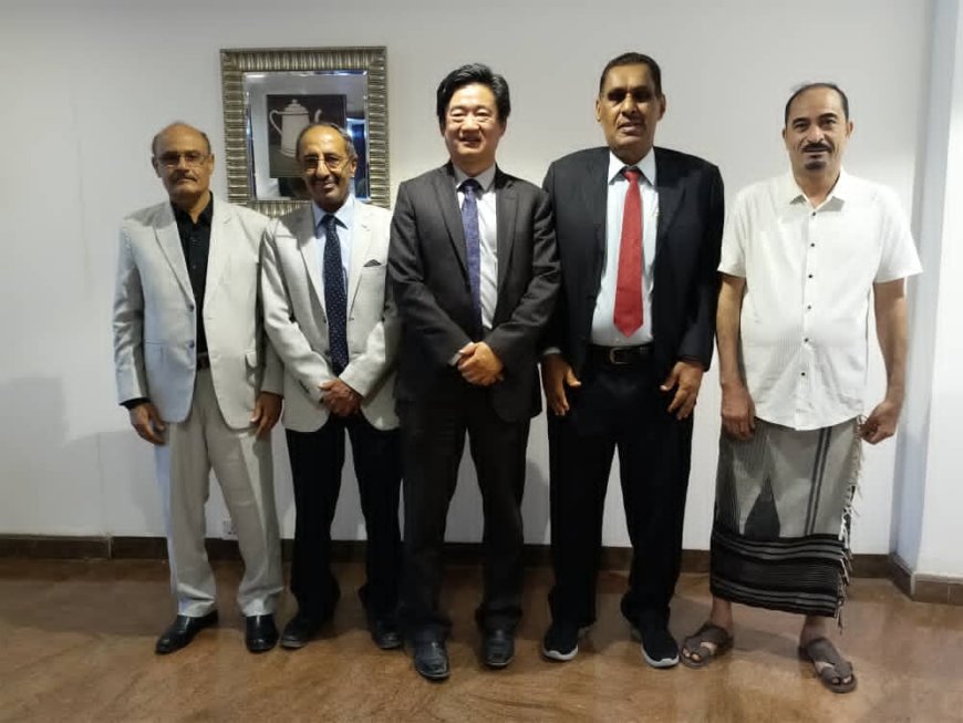 جامعة لحج تشارك في لقاء القائم بأعمال السفير الصيني في بلادنا 