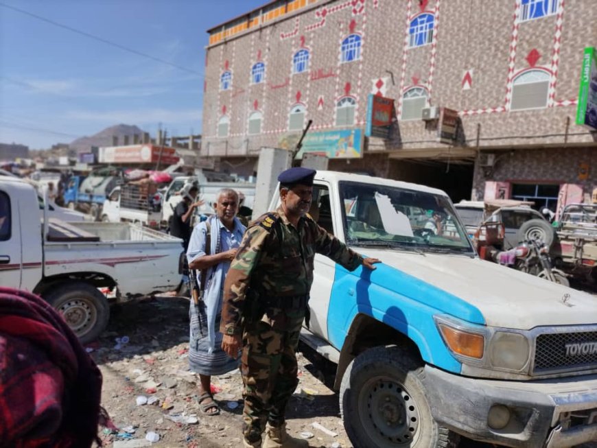 أمن لودر ينفذ حملة امنية لتنظيم حركة السوق