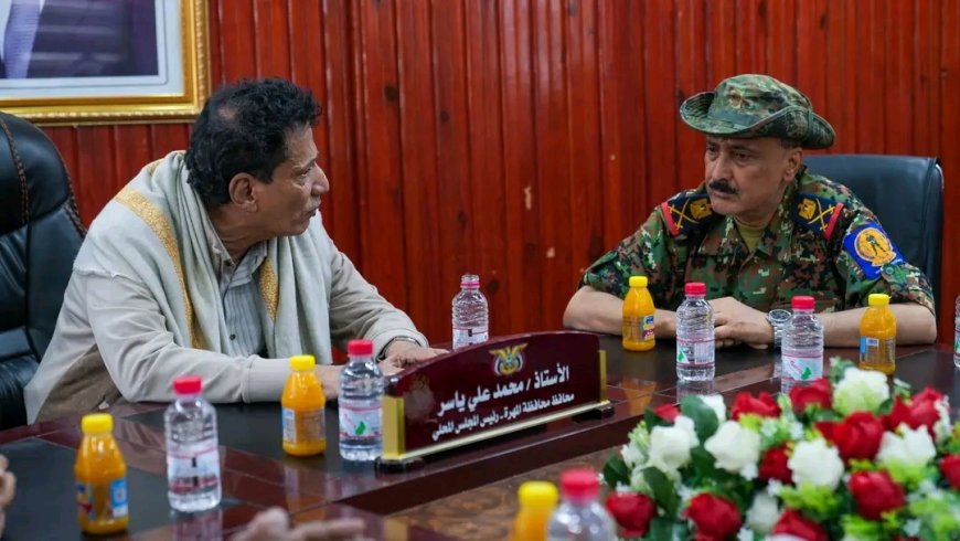 محافظ المهرة يلتقي اللواء باعش وقيادات المجلس الانتقالي ويؤكد أهمية توحيد الجهود للحفاظ على الأمن والاستقرار