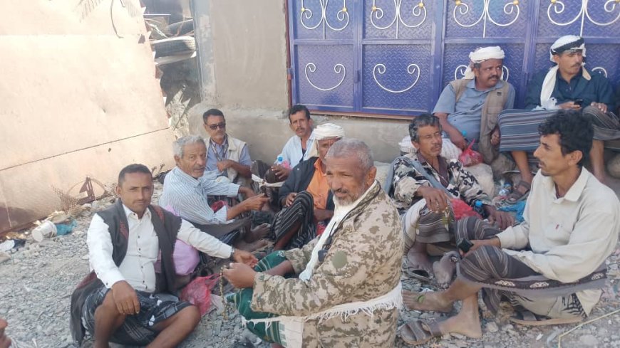 استجابة أبناء مديرية الوضيع للدعوة والمشاركة في الاعتصام المفتوح بلودر