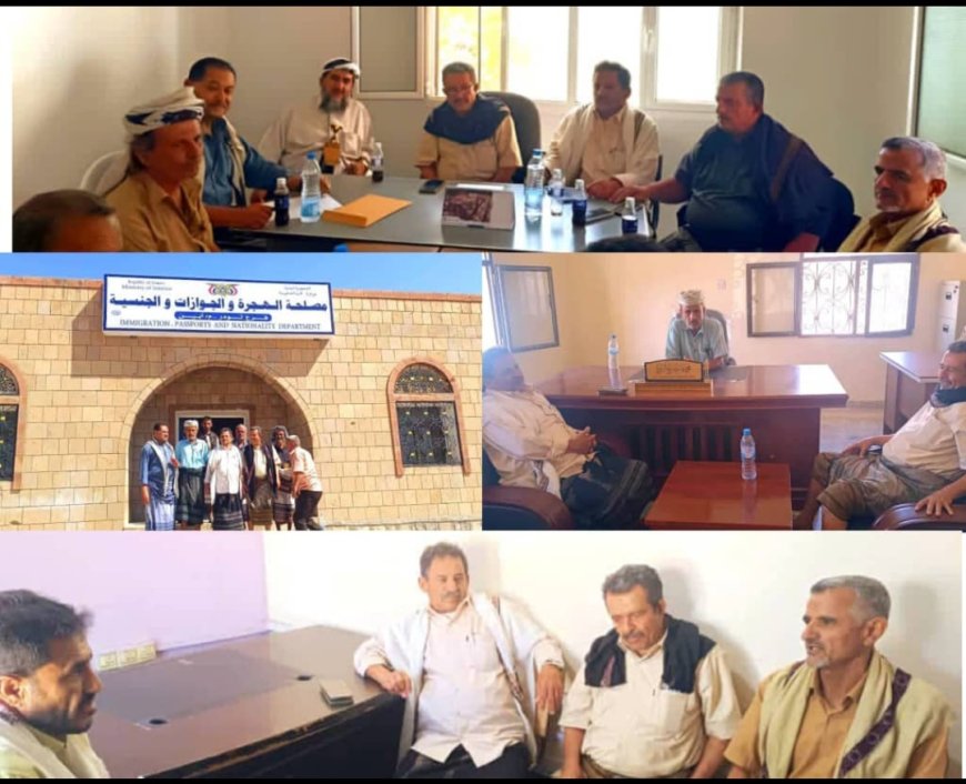 مدير عام مديرية لودر يستقبل نظيره من سباح لبحث ربط الطرق وتعزيز التعاون