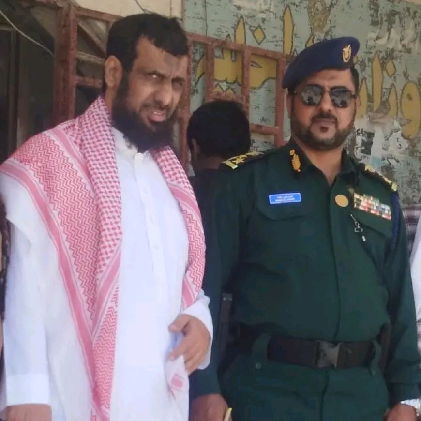 الشيخ أحمد سالم عمور بن حفيظ المشرف العام للجنة الصلح وفضّ النزاعات يزور إدارة البحث الجنائي بالمحافظة