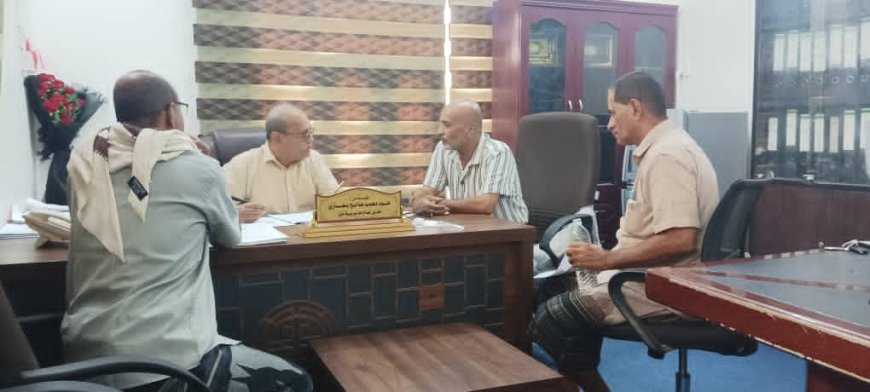 حماية البيئة لحج والسلطة المحلية تبن  يبحثان سبل التنسيق وتعزيز المشاريع البيئية في المديرية 