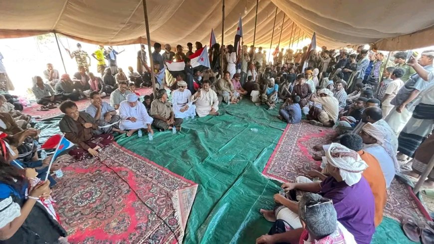 استمرار الاعتصام الشعبي المفتوح لأبناء محافظة المهرة للمطالبة بإعلان الاستقلال الثاني