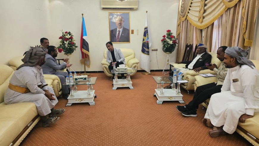 باعوم يناقش مع مدير مكتب الزراعة بوادي حضرموت تحديات القطاع الزراعي