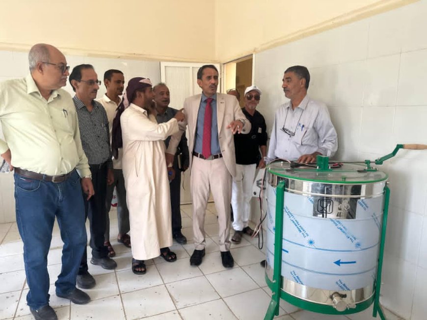 بمناسبة الذكرى السنوية السبعين لافتتاحها  فريق من وزارة الزراعة والأسماك يتفقد محطة أبحاث الكود الزراعية بأبين