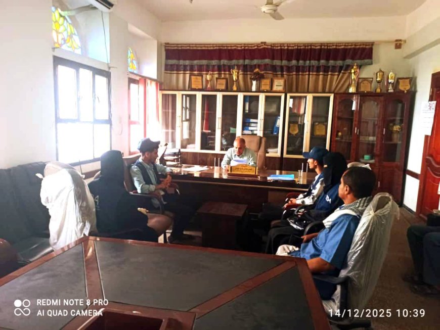 مدير تربية لحج يبحث مع مؤسسة طموحات بدائل تعليمية ومهنية بالمحافظة