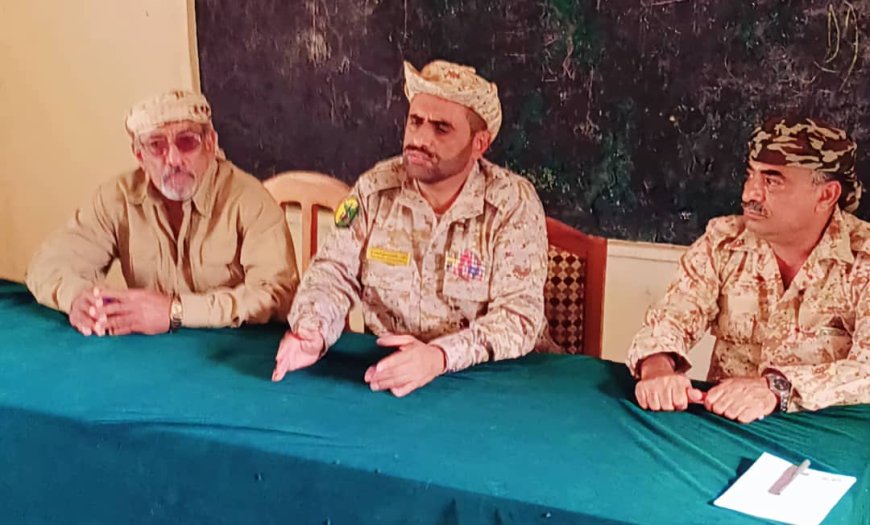 اللواء مرصع يلتقي بقيادة وضباط اللواء 123 مشاة ويؤكد دعم إعادة تفعيل دوره