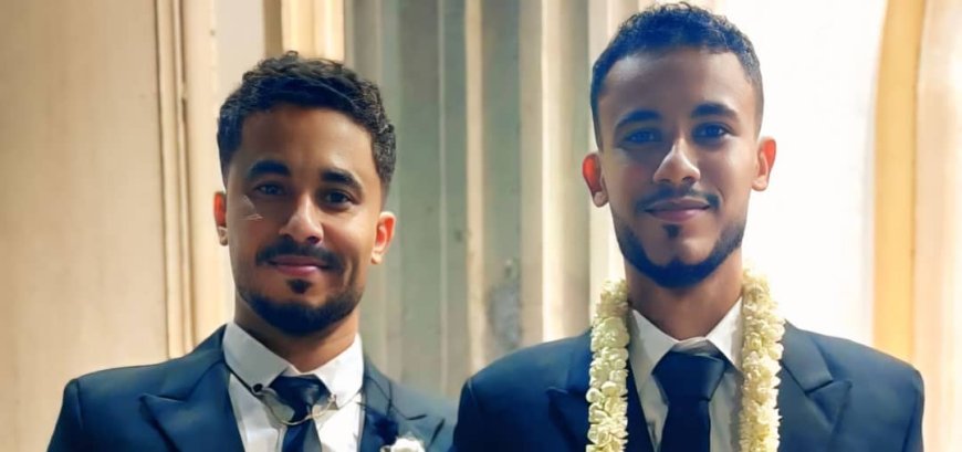 آل بن راجح يهنئون نجلي الأستاذ عثمان الكمراني ، الشابان أحمد ومحمد ، بمناسبة زواجهما