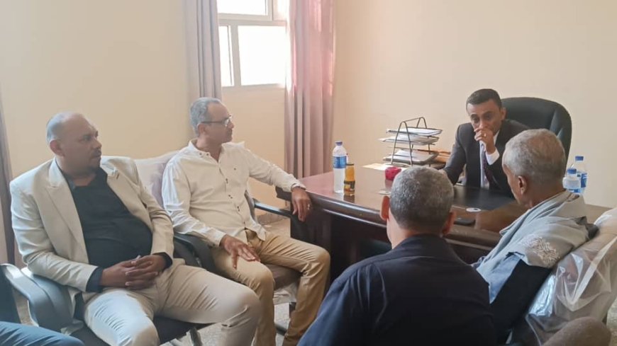 اجتماعٌ هامٌّ لرئاسة الهيئة العامة لمشاريع مياه الريف في العاصمة عدن