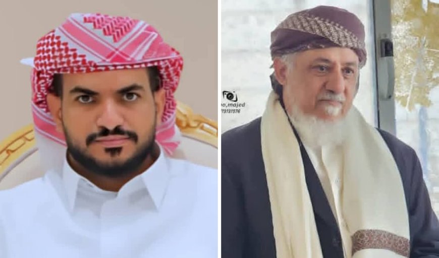 الشيخ حسين باحنحن يبارك تنصيب الشيخ عبدالله بدر شيخًا لمشيخة آل عبدالحق بن مزاحم بن بوبكر 