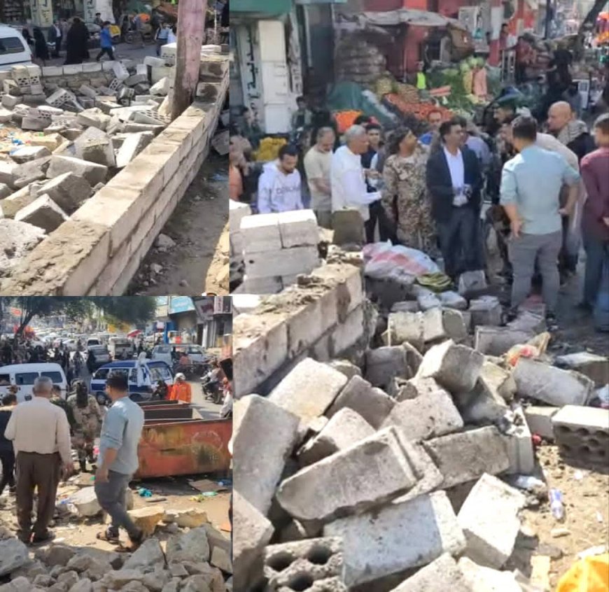 مدير عام «القاهرة» يشرف على إزالة الاستحداثات المخالفة في مثلث مدخل شارع المسبح