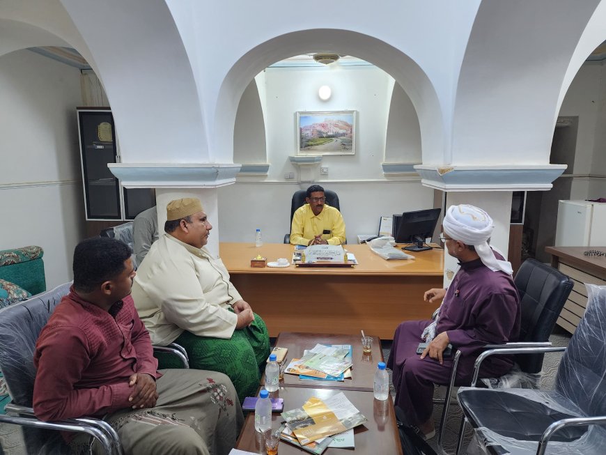 مدير عام مديرية تريم يلتقي قيادة مؤسسة الأصالة للثقافة والتراث والتنمية