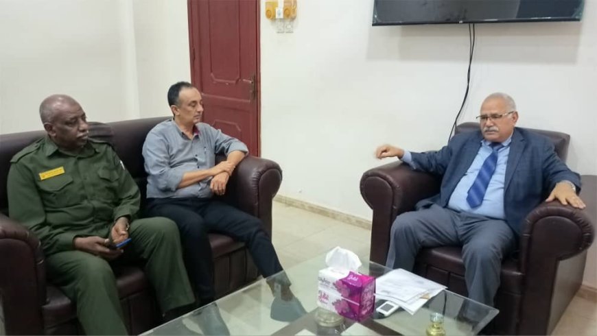 البيشي يلتقي قائد حراسة المنشآت بإدارة أمن عدن العميد محمد السمنتر