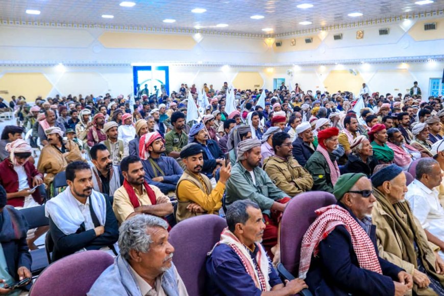 حلف قبائل حضرموت يقيم احتفالا في غيل بن يمين بيوم حضرموت الوطني والذكرى الـ12 لتأسيسه واستشهاد مؤسسه وانطلاق الهبة الشعبية