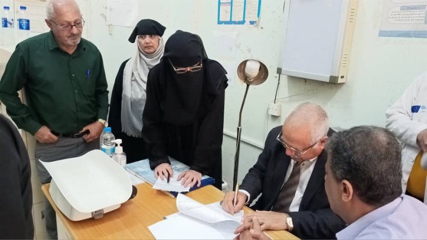 برئاسة البيشي.. وفد مكتب الصحة بعدن يزور المرافق الصحية في التواهي