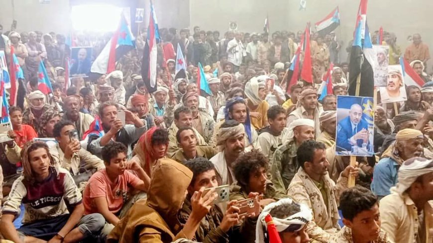 الاعتصام المفتوح لأبناء المنطقة الوسطى بأبين يواصل فعالياته لليوم السابع عشر وسط زخم شعبي متواصل