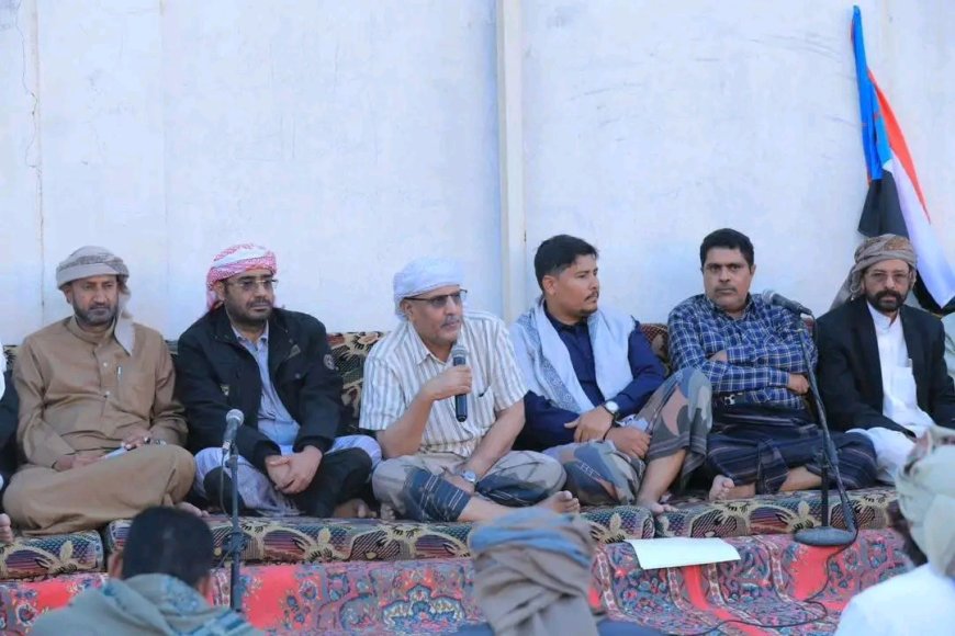 الكثيري يلتقي مشايخ ووجهاء مديرية حوره ووادي العين