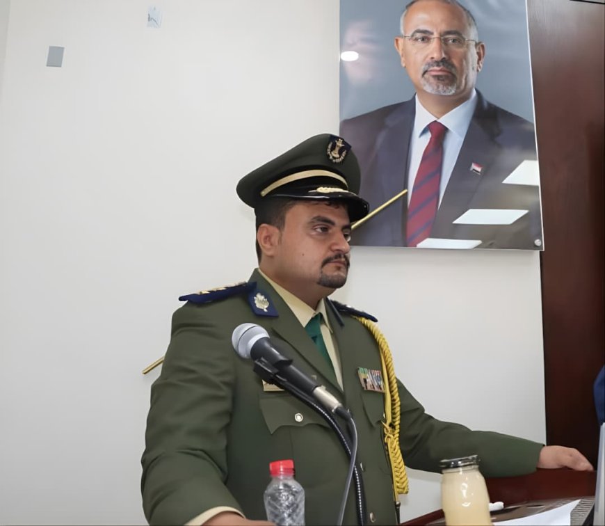 مدير أمن يافع رُصد يهنئ القائد نقيب اليهري بمناسبة تعيينه مديراً لأمن مطار عدن الدولي