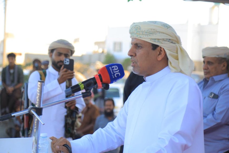 الشيخ راجح باكريت يتحدث عن مشاركة ابناء حصوين والعوبثاني بساحة الاعتصام بالغيضة