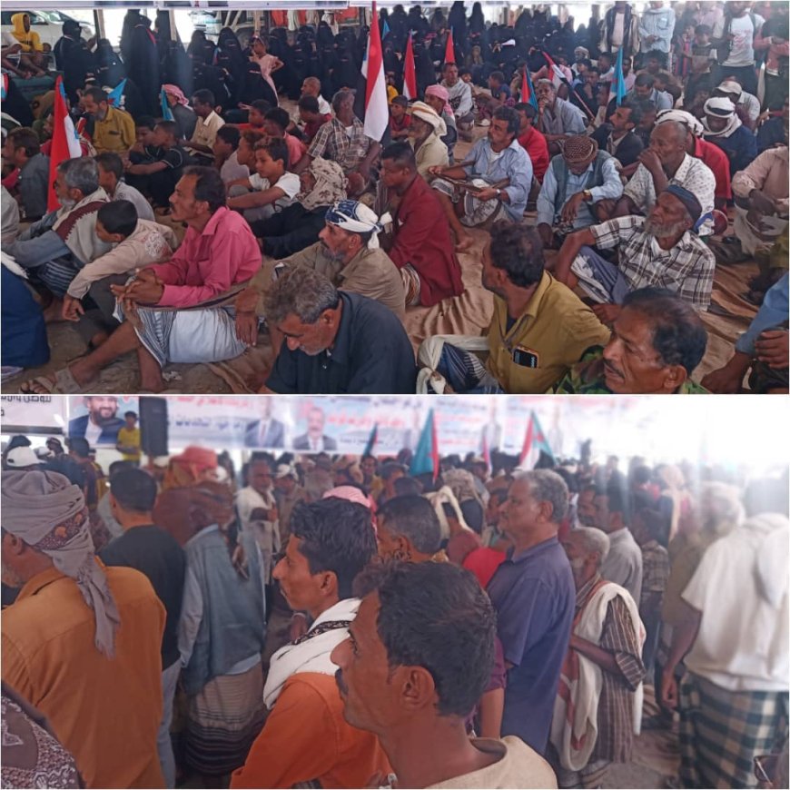 حشود جماهيرية من خنفر لمخيم الاعتصام زنجبار