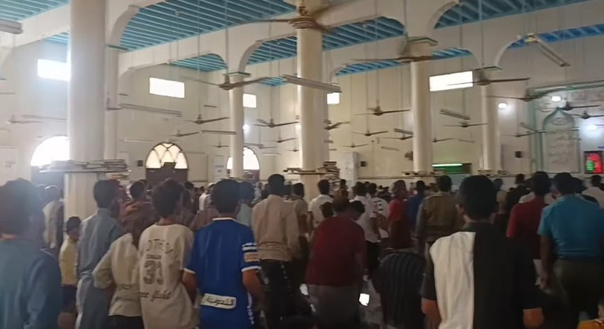 في موكب جنائزي مهيب.. تشييع جثمان الشهيد العمودي بمدينة المكلا