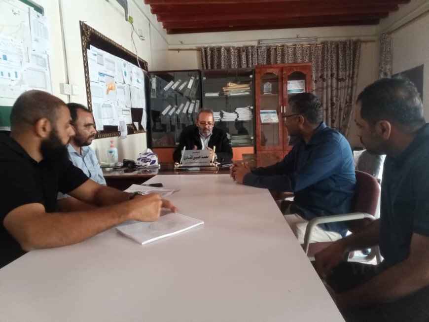 زيارة تعارفية لمنظمة مهاد إلى مكتب الصحة بأبين لدعم مستشفى محنف بلودر