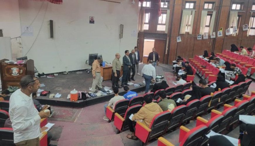 بحضور نائب رئيس الجامعة لشؤون الطلاب.. كلية الحقوق بجامعة عدن تدشن امتحانات الفصل الأول