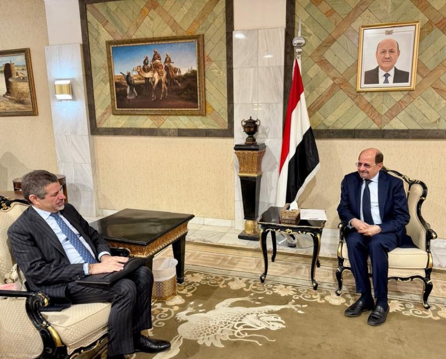 السفير الأمريكي يؤكد لوزير الخارجية اليمني أهمية الحفاظ على الأمن ومواجهة التهديد الحوثي