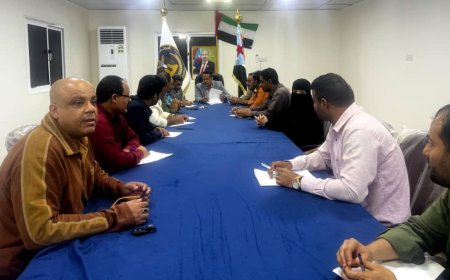 تنفيذية انتقالي لحج تعقد اجتماعا استثنائيا للتهيئة والاستعداد لمليونية السبت في الحوطة