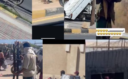 مواطنون ينهبون مرافق عامة في المكلا وسط انفلات أمني