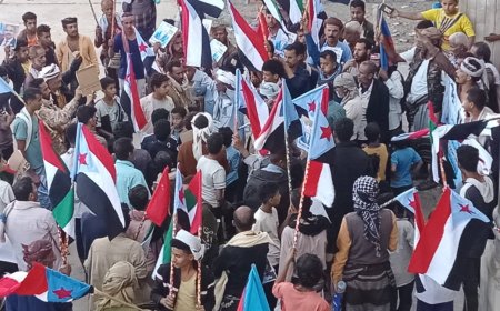 لحج.. الفعالية الجماهيرية بمناسبة البيان السياسي والإعلان الدستوري لدولة الجنوب العربي والتنديد بالعدوان الشمالي والسعودي على الجنوب